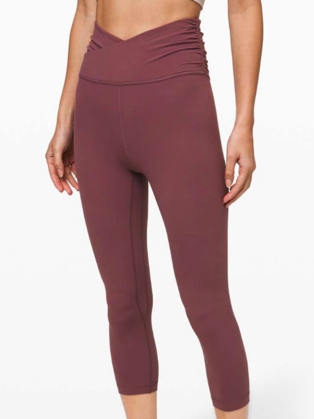 Lululemon Align High Rise Crop 21” Special Edition Cross Waist Size 6 NWT